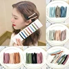 Barrettes à cheveux pour filles et femmes, 5 pièces/ensemble couleurs acidulées, simples, épingles à cheveux, peintes, mates, accessoires pour cheveux ► Photo 1/6