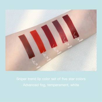 

Velvet Matte Lip Gloss Set Waterproof Non-stick Cup Lip Tint Long-lasting Moisturizing Brighten Lip Color