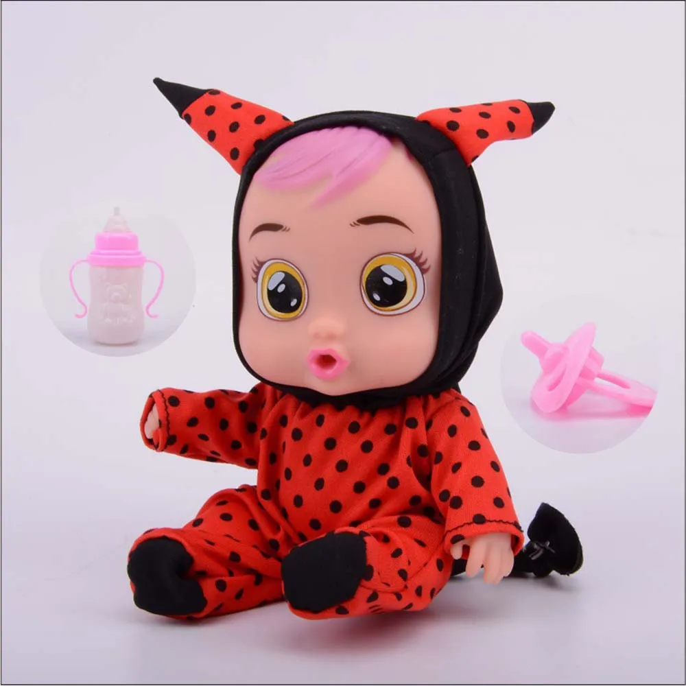 Оригинальная 3D силиконовая кукла Inteiro Realista Reborn Cry A Baby, высокое качество, волшебные слезы, куклы, игрушки для детей, кукла-сюрприз, подарок