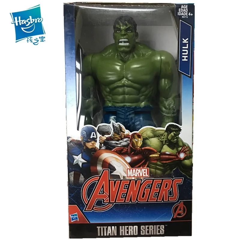 Hulk 28cm Hasbro Marvel мстители фигурки куклы халк аниме модель украшения игрушки для детей рождественский подарок на день рождения - Цвет: Hulk 28cm