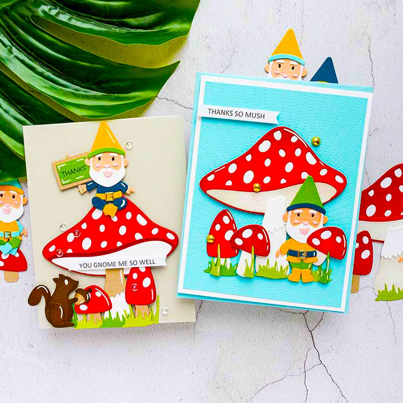 

Stamps Die Scrapbooking Mushroom Frame Metal Cutting Dies New 2019 Frame Cut Craft Stencil Embossing Background DIY Card Making