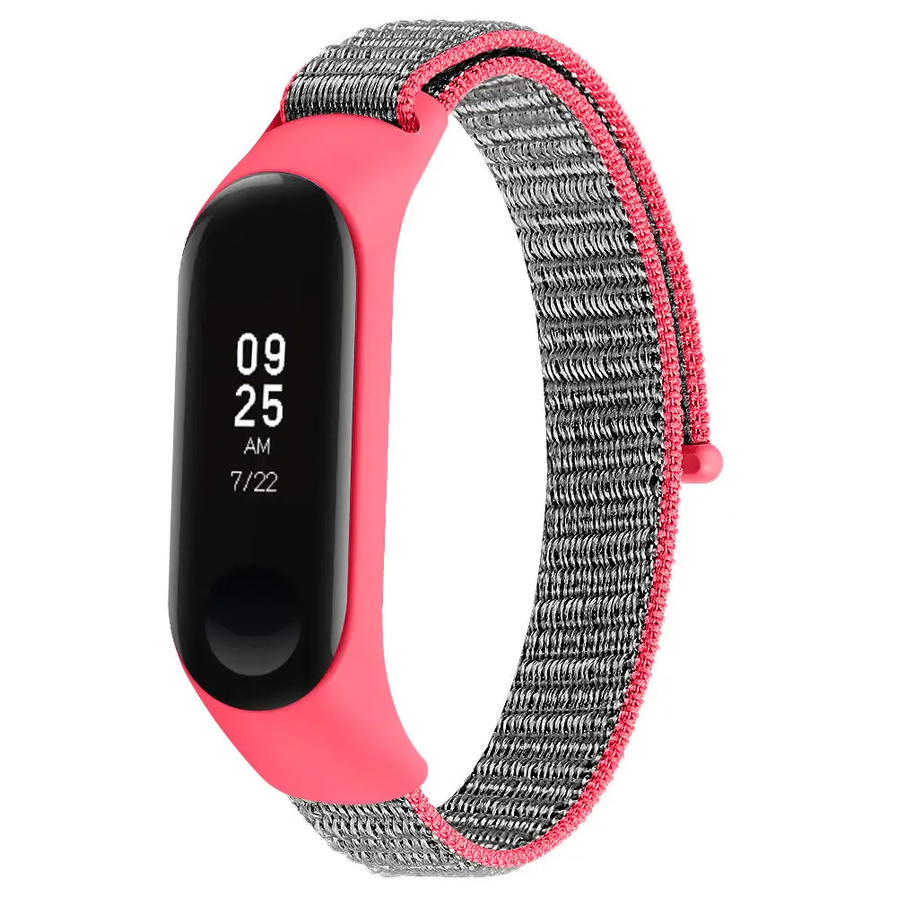 Чехол-бампер, тканый нейлоновый ремешок с петлей для Xiaomi mi Band 4 mi Band 3/4, умный чехол с браслетом, сменный ремешок на запястье