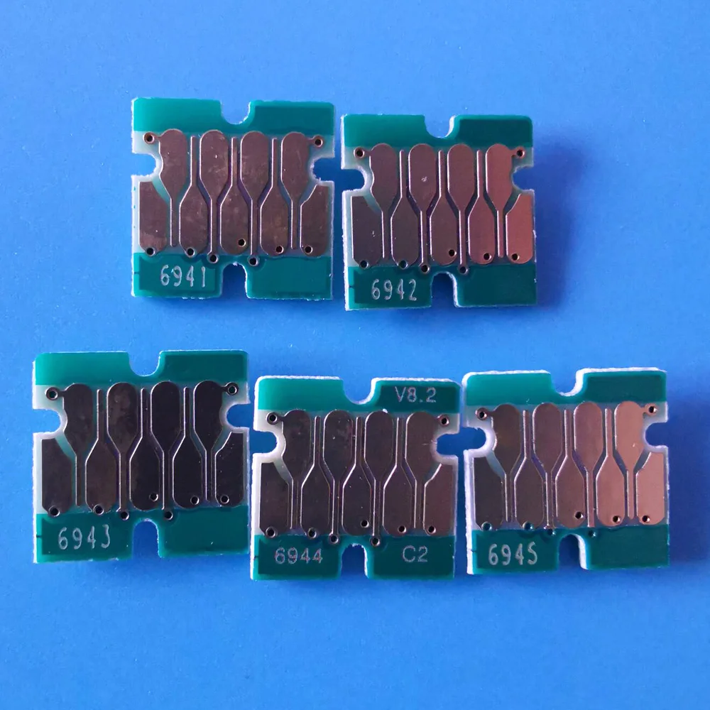 100 шт. 6941-T6945 чипованный картридж для epson surecolor T3200 T5200 T7200 T3270 T5270 T7270 T3070 T5070 T7070 priner