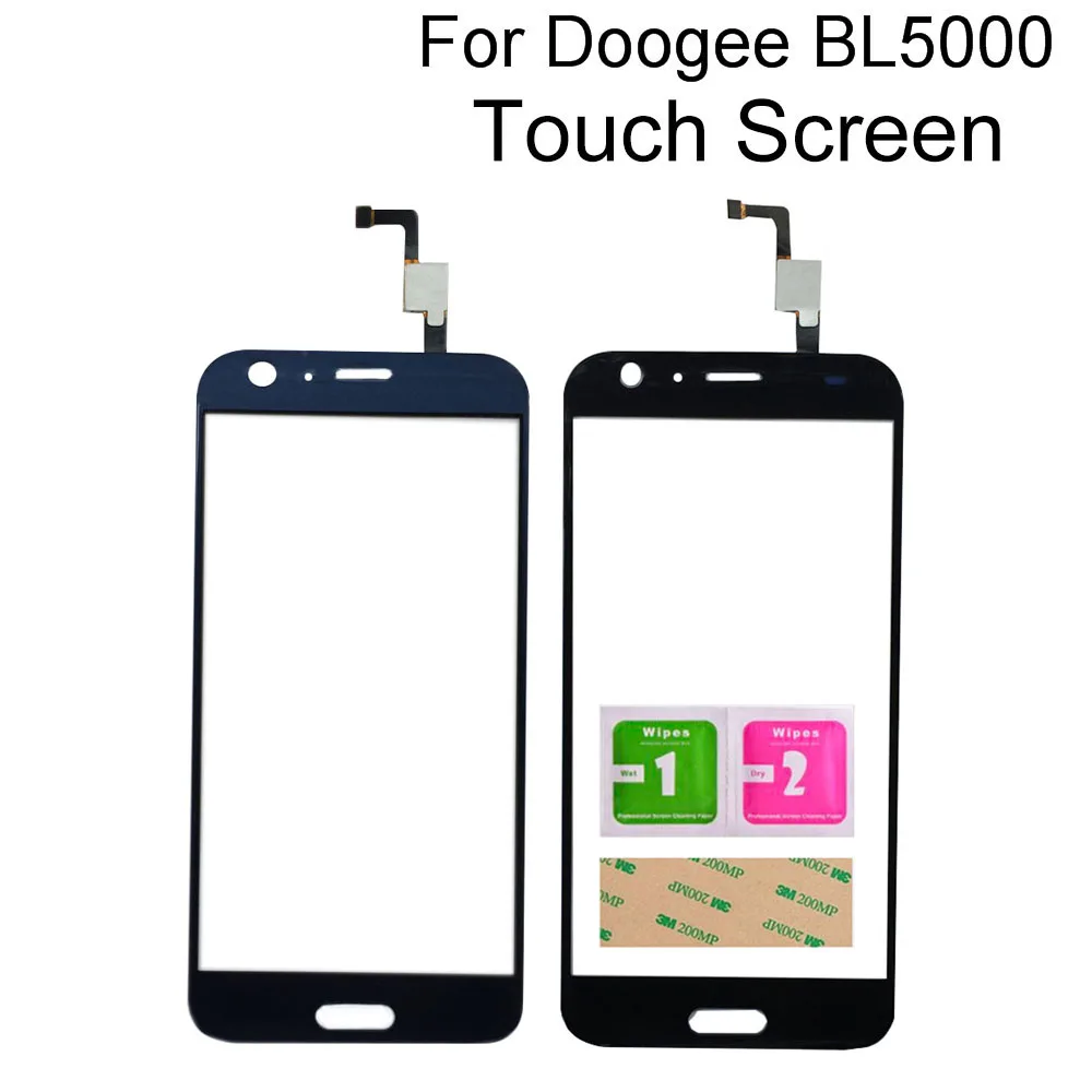 

Mobile Touch Screen Glass For Doogee BL5000 Digitizer Glass Panel Touch Replacement Sensor Tools 3M Glue