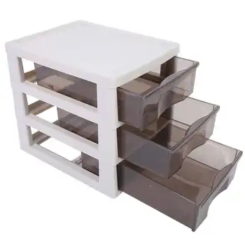 

3-Layer Makeup Storage Box Cosmetic Nail Art Desktop Storage Box Manicure Jewelry Display Organizer Case Boxes Container