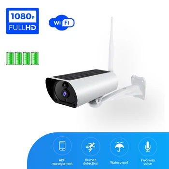 

IP Camera Solar 4g Sim Card Wireless Solar Panel 1080P 64G Rechargeable Battery Waterproof Pet Surveillance Farm Garage Security