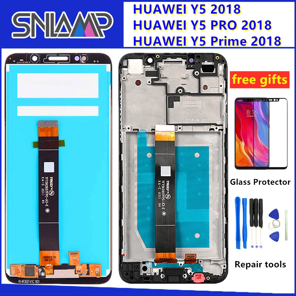 Оригинальный ЖК-дисплей для huawei Y5 prime 2018 сенсорный экран дигитайзер в сборе с