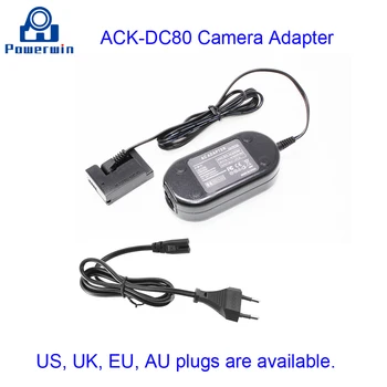 

Powerwin ACK-DC80 ACKDC80 DR-80 DSLR Camera Charger AC Power Adapter Dummy Coupler Battery for G1X G15 G16 SX40 SX50 SX60