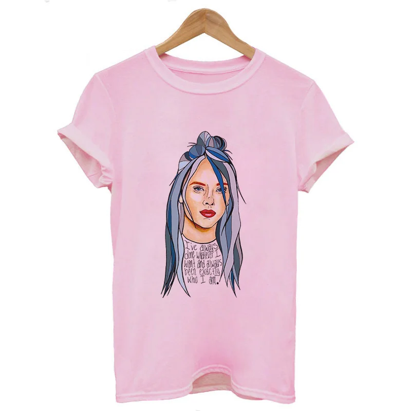 Ваша OEN EYES Billie Eilish Harajuku Fans белая футболка женская Camiseta Mujer футболка Эстетическая уличная футболка