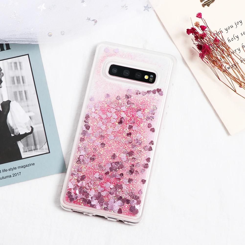 DK-lcf Luxury Glitter Quicksand Liquid Case For Samsung Galaxy A70 A60 A50 A40 A10 S10 S9 S8 Plus Lovely Perfume Bottle Christmas Cover - Color: DK-lcf