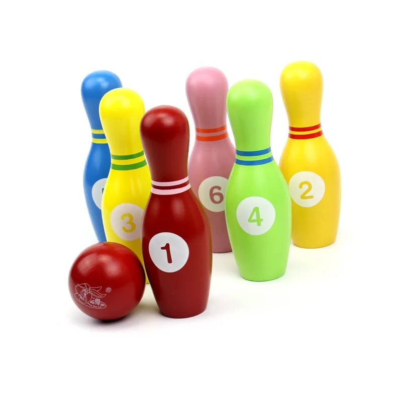 

Extra Large Fun Bowling Children Parent And Child Intelligence Baby Wooden Educational Early Childhood Toy 1-3-Year-Old Hands-on