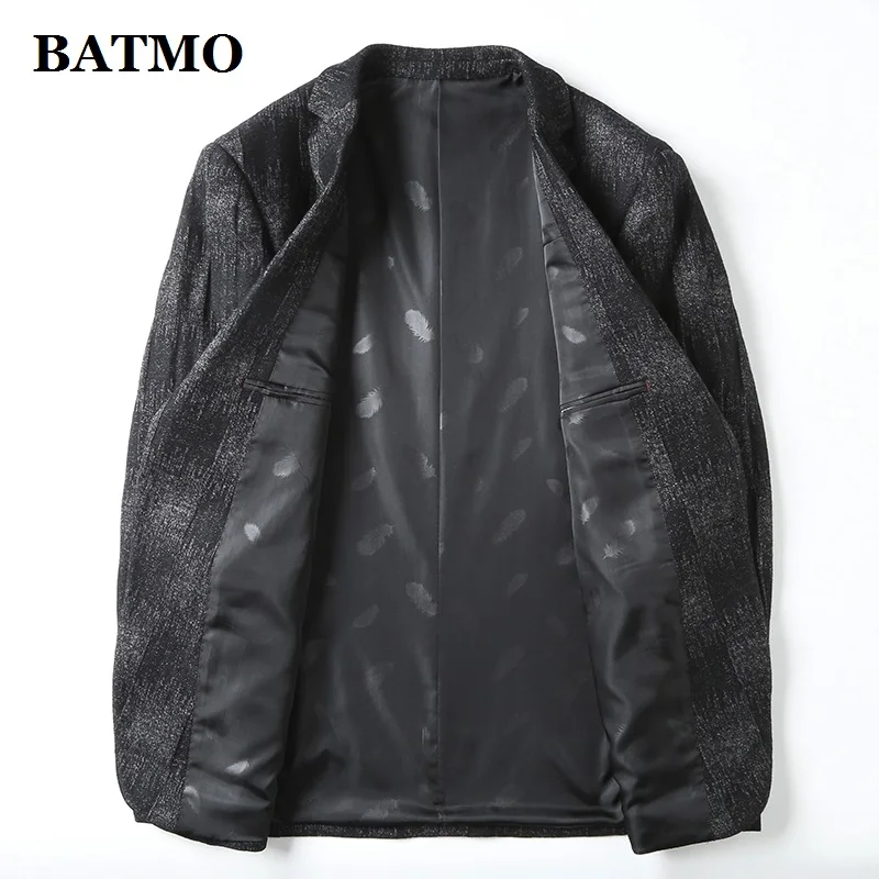 BATMO Новое поступление осенний высококачественный шерстяной повседневный мужской блейзер, мужские шерстяные куртки, большие размеры M-4XL 1971