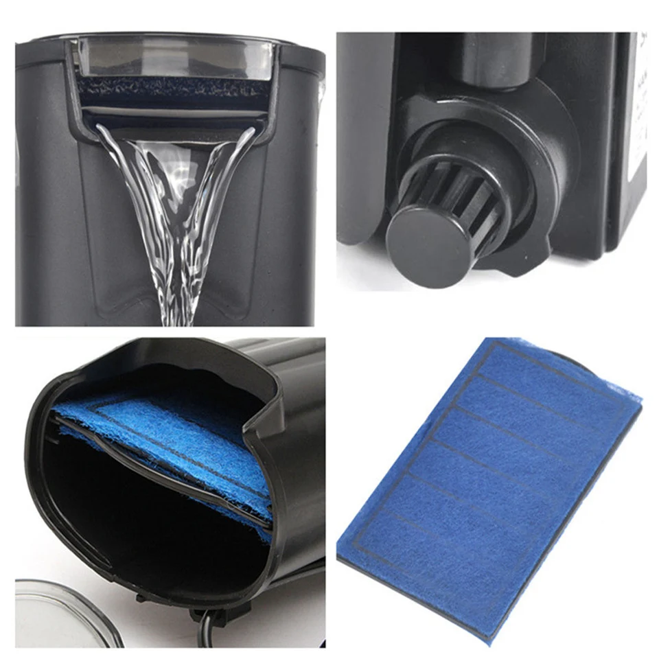 Filtro Interno Per Tartarughe 5W 500L/H - Filtro A Cascata Per Acquari Fino A 50L - Foto 5