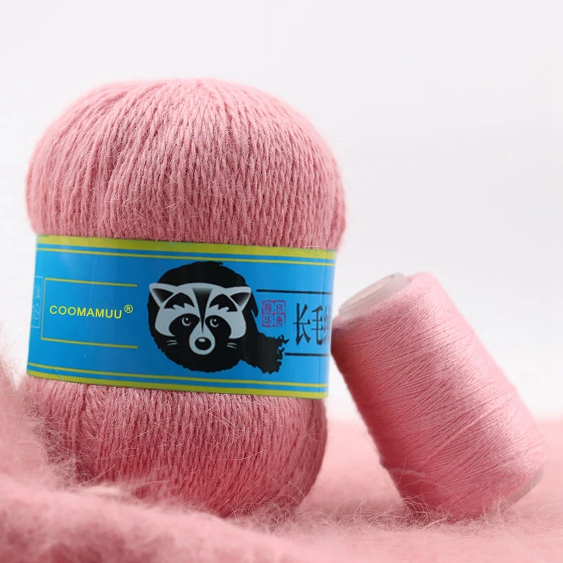 Mink Cashmere Yarn for Knitting Sweater Vest, 100% Cashmere, Long Plush, Strength Partner, 50 + 20 g per Lot