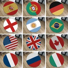 60 см круглые коврики с изображением флага риса Флаг Звезды Полосы Флаг Германии круглый коврик Домашние животные Дети восхождения Кубок мира флаг коврики