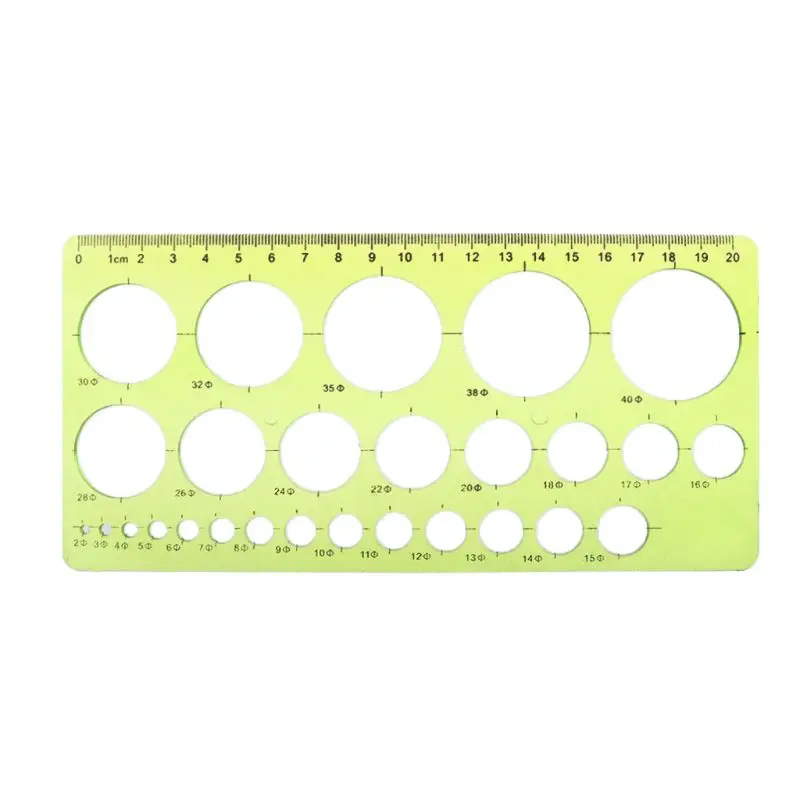 Plastic Circles Geometric Template Ruler Stencil Drawing Tool Stationery for student K3KB 1PC