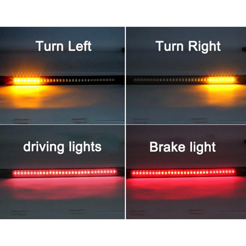 Universal Motorcycle Tail Brake Stop Turn Signal Integrated 2835 Pasted LED Light Strip For Yamaha fz6 r6 r1|strip led|strip led 2835strip |