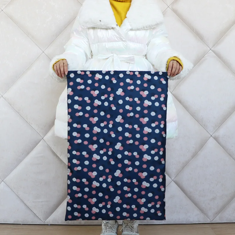 Itin didelės talpos sutraukiama virvelė žaislų drabužių laikymo maišelis Organizatorius skalbinių maišelis Oksfordo audinio dulkėms atsparus antklodės laikymo krepšys Kelionės