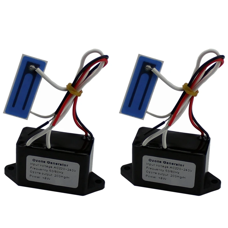 

2Pcs 12V/220V Air Purifiers for Home Ozone Output Density 200 Mg/H Ozone Generator