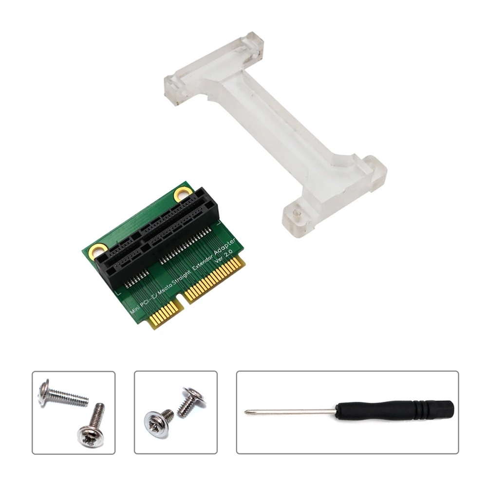 QINDIAN добавить на карту Mini PCI-E к Mini PCI Express адаптер mSATA к SSD mSATA Riser Card для 3g 4G WWAN LTE gps модуль mSATA SSD