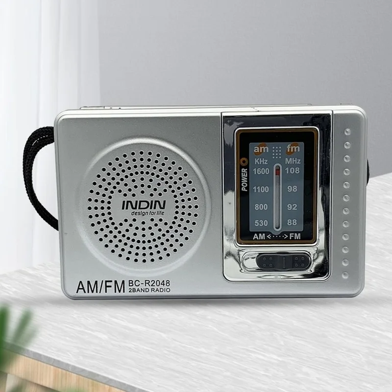 Portable Radio Pocket Size Telescopic Antenna Battery Powered Mini Multifunctionl AM FM for Elder high sensitivity radio | Электроника