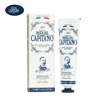 

PASTA DEL CAPITANO White Jade Toothpaste*3 Stain Removal Teeth Whitening Cleaning Toothpaste Fight Bleeding Gums Oral Care Tooth