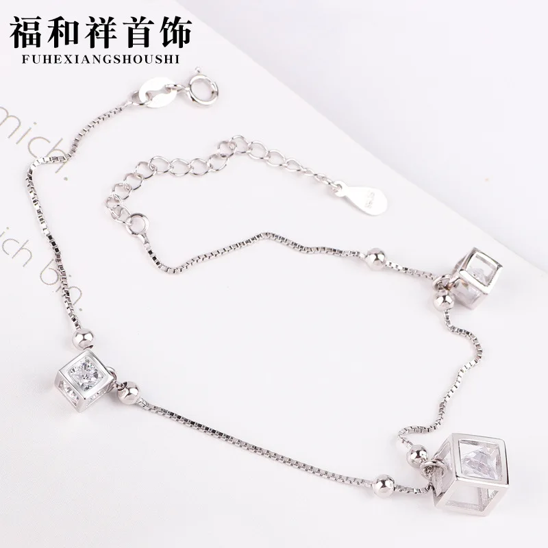

Processing New Style Europe And America 925 Sterling Beach Anklet Women's Simple Accessories Students Foot Chain Accessories