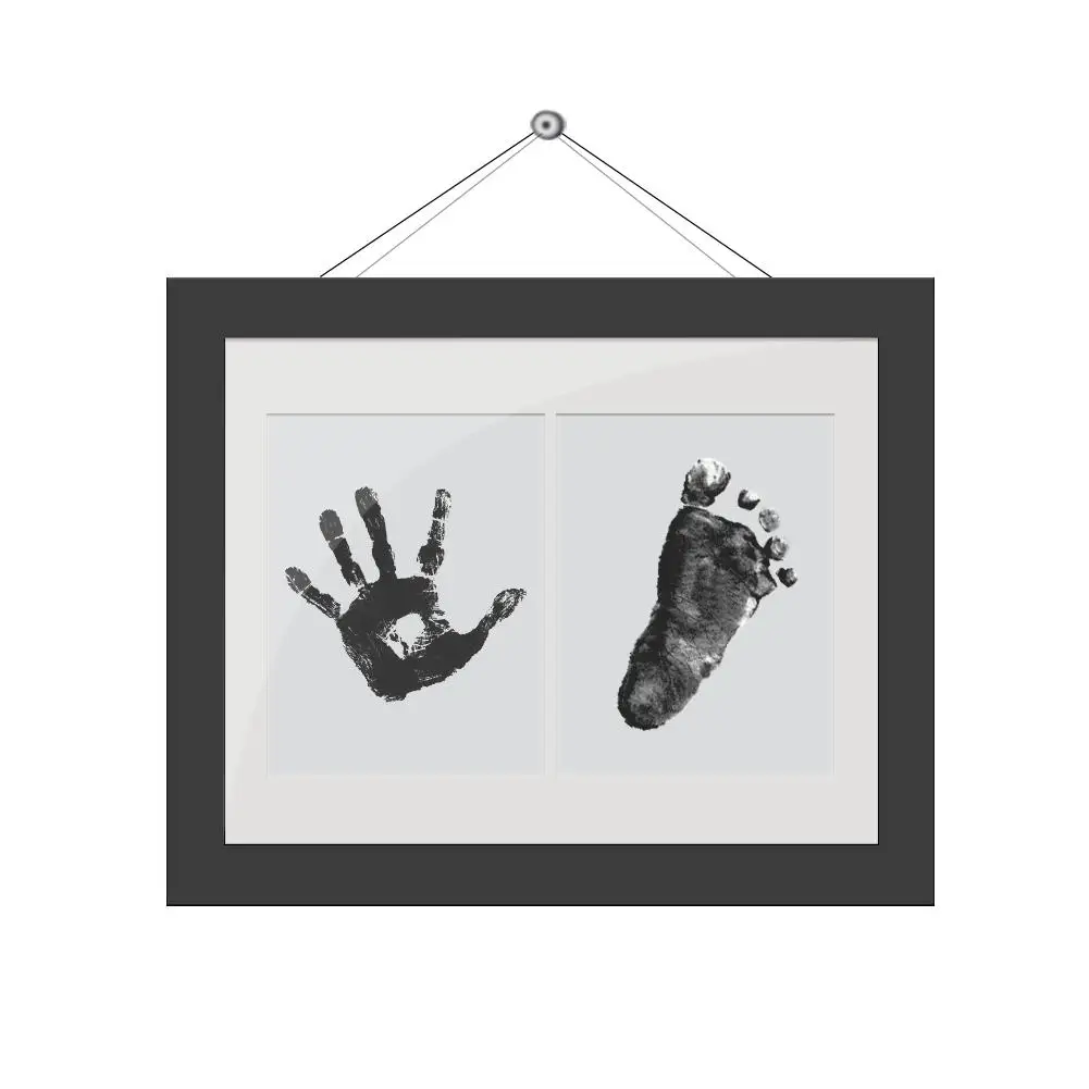 Ink-Pads-Kits Handprint Souvenir Skin Inkless Non-Toxic Newborn 0-6-Months Safe for Pet-Dog