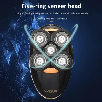 

Men Electric Razor USB Rechargeable Beard Trimmer Wet Dry Head Shaving 3D Electric Shaver For Men