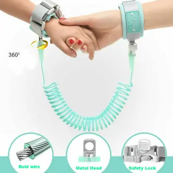

New Upgrade Anti Lost Wrist Strap Rope Toddler Baby Leash Safety Harness Outdoor Walking Hand Belt Kids Anti-lost Wristband