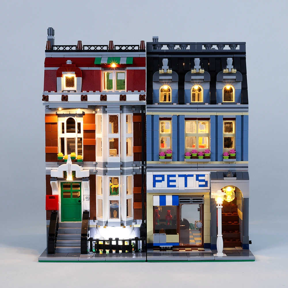 

Набор со светодиодной подсветкой для Creator 10218 Pet Shop, супермаркета, совместимый с 15009 строительными блоками, модель не входит в комплект
