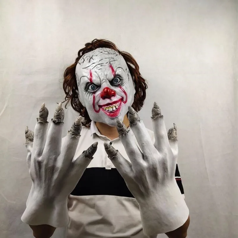 

2019 Movie It: Chapter Two Pennywise Cosplay Clown Gloves Prop Halloween