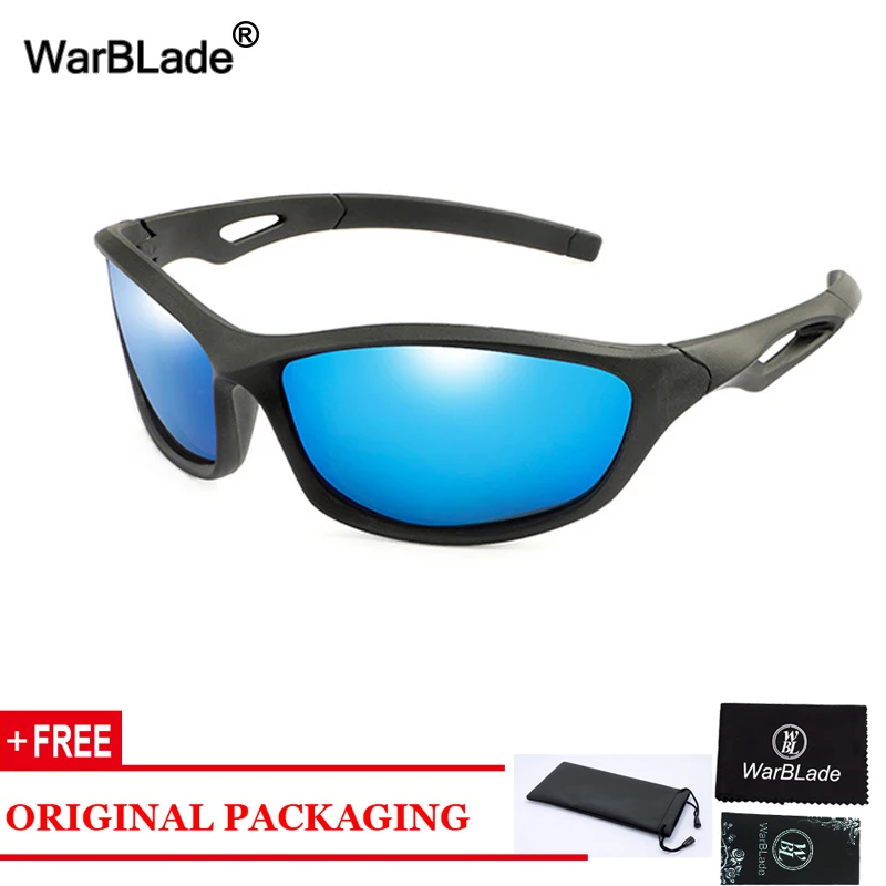 black blue WarBlade Новые Детские поляризованные солнцезащитные очки для мальчиков и девочек UV400 детские солнцезащитные очки силиконовые детские очки oculos de sol - Цвет линз: black blue