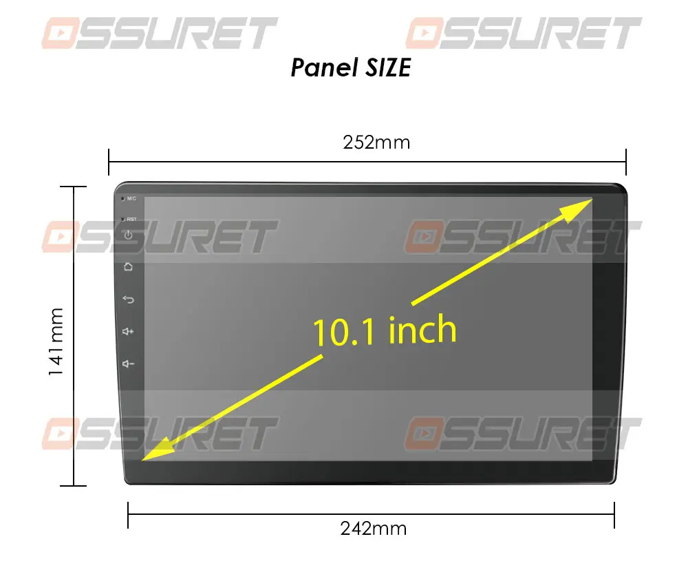 9/10.1 дюймовый Android 10 GPS навигация Авторадио мультимедийный DVD плеер Bluetooth WIFI MirrorLink