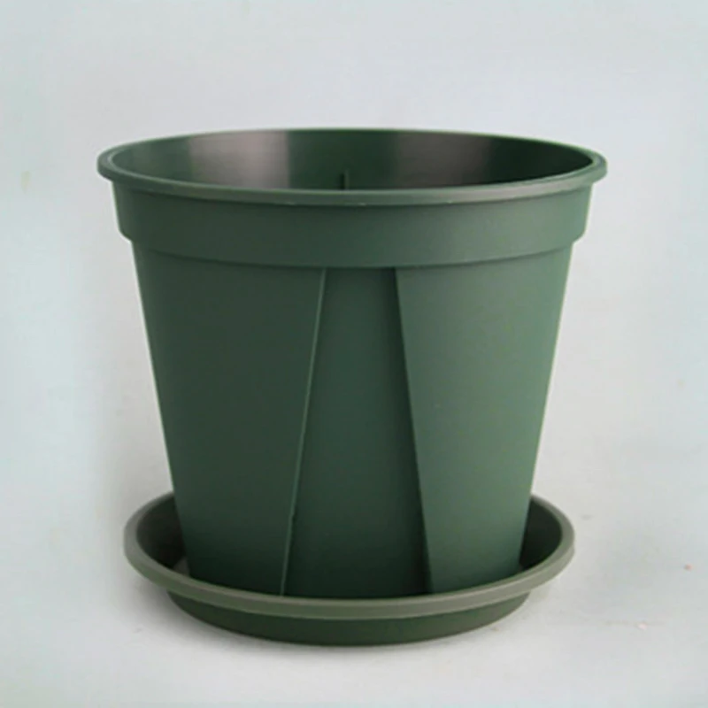 New Plastic Nursery Pots 12/15/18/21/24cm Garden Plant Flower Seedlings Home Garden Supplies
