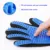 Кошачья Перчатка Кошачья Груминг Перчатка Pet Brush Перчатка для Кошки Собачья Шерсть Удалить Щетку Собака Deshedding Чистящие Расчески Массажные Перчатки
