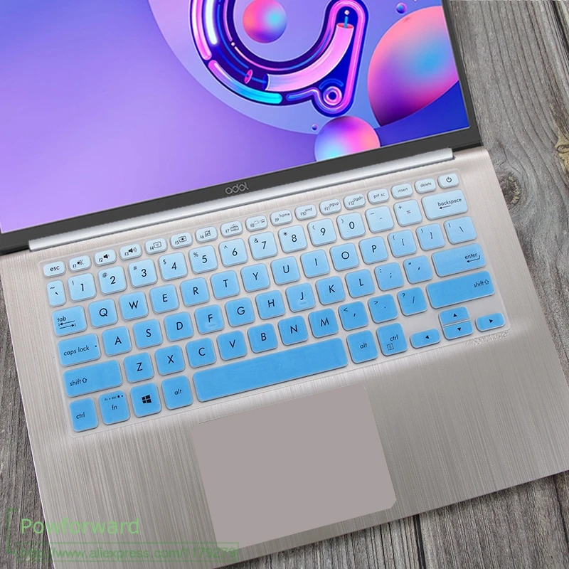 fadeblue Для ASUS Vivobook 14 X412UA x412fl X412f x412fj x412DA x412ub X412 X412U силиконовая клавиатура для ноутбука защитная накладка для телефона с диагональю 14 дюймов - Цвет: fadeblue