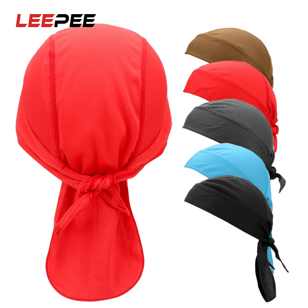 buy LEEPEE Half Head Scarf Quick Dry Breathable Multifunction Under Helmet Riding Cap Motorcycle Accessories Bike Cycling Headband