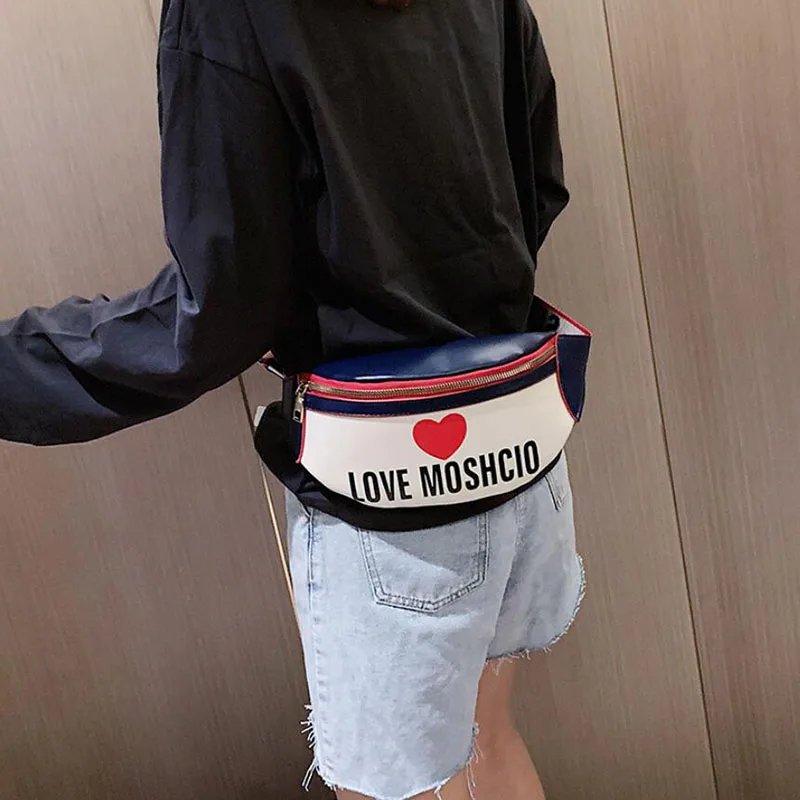 

leather waterproof fanny pack for women letter waist belt bag bum crossbody chest bags fashion sac banane white blackphone purse