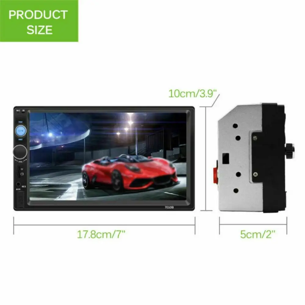 7 ''2-DIN HD сенсорный экран Bluetooth стерео радио MP5 плеер FM/USB/AUX