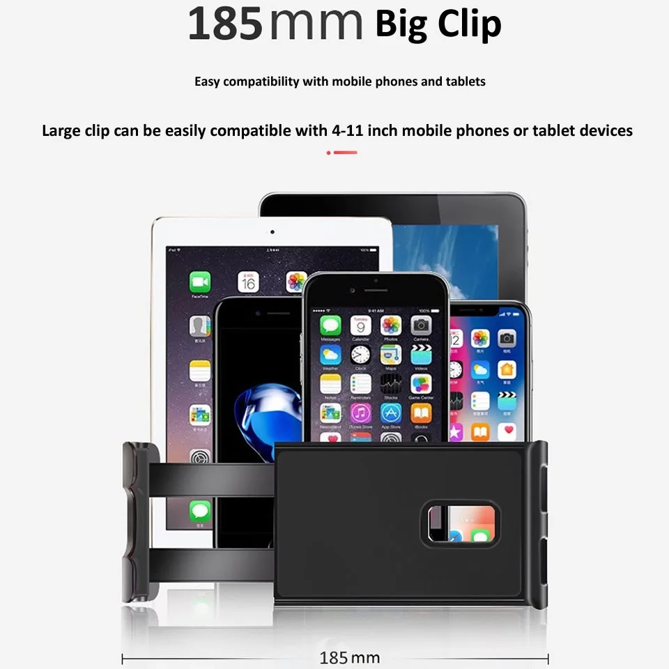 IPAD 태블릿 액세서리에 대 한 조정 가능한 자동차 태블릿 스탠드 홀더 4-11 인치 태블릿에 대 한 유니버설 태블릿 스탠드 자동차 좌석 다시 브래킷