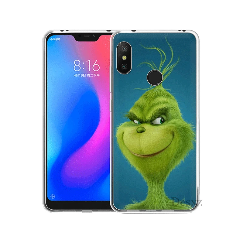 Мобильный чехол для телефона для Xiaomi Redmi Note 4 4X3, 5, 6, 7 Pro 5A твердый переплет зеленый Гринч