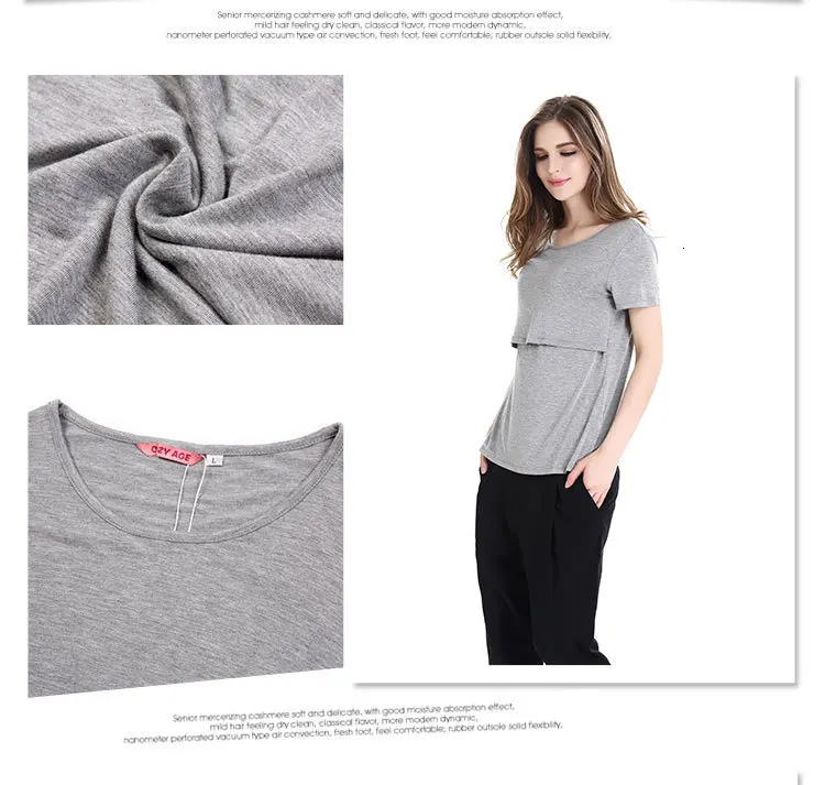 Pure Cotton Confinement Serve Lactation Clothes Long Sleeve Nurse Jacket Pregnant Clothes Rendering A Sweater Maternity Dress