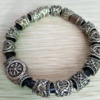 Nostalgia Viking Accessories Runic Runes Beads Diy Jewelry Mens Womens Bracelet Decoration Bangles With Charms Beads 2
