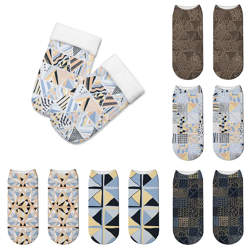 

Fashion Cartoon Printed Cotton Socks Women Men Casual Harajuku Happy Funny Socks Comfortable Unisex Short Socks Calcetines