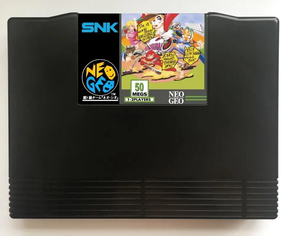 

NEOGEO AES Baseball Stars Professional Game Cartridge and ShockBox for SNK NEO GEO AES Console