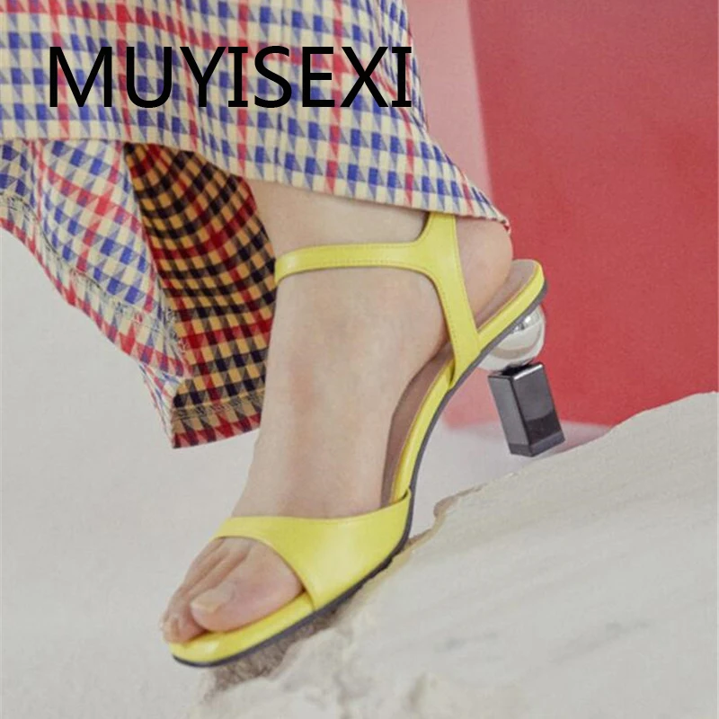 

Sandals high quality brand shoes peep toe 7cm high heels buckle strap convenient preppy style shoes women HL247 MUYISEXI