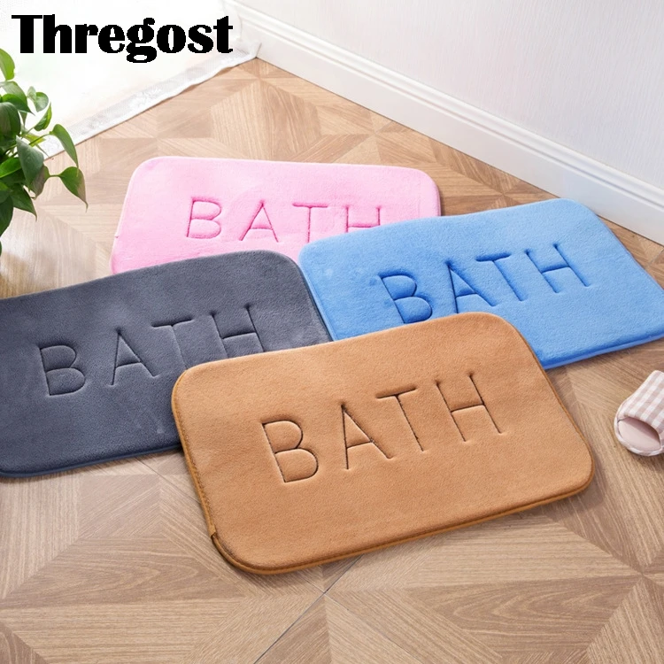 

Welcome Mats for Front Door Indoor Outdoor Rug Memory Foam Floor Mat Home Bathroom Rug Small Carpet 40x60cm Hallway Mats Solid