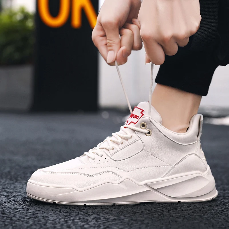 2019 Mens Waterproof Running Shoes Men Leather Breathable Casual Sneakers Male Fashion White Top Brand Athletics Sports Shoes 2019 Mens Waterproof Running Shoes Men Leather Breathable Casual Sneakers Male Fashion White Top Brand Athletics Sports Shoes