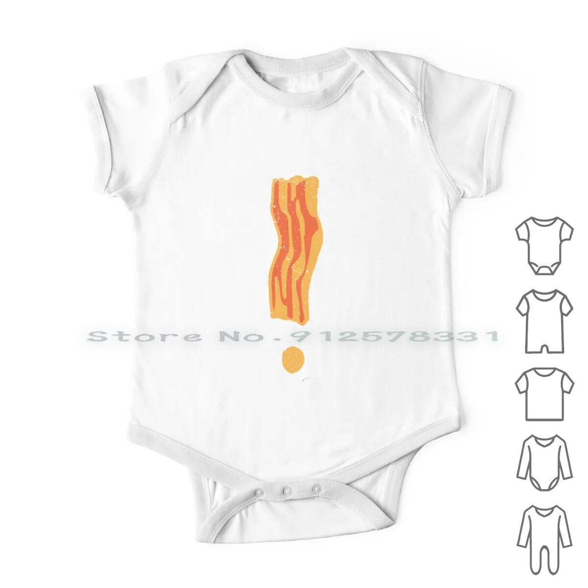 

Breakfast Is Important! Newborn Baby Clothes Rompers Cotton Jumpsuits Ndtank Bacon Eggs Breakfast Exclamation Funny Ron Swanson